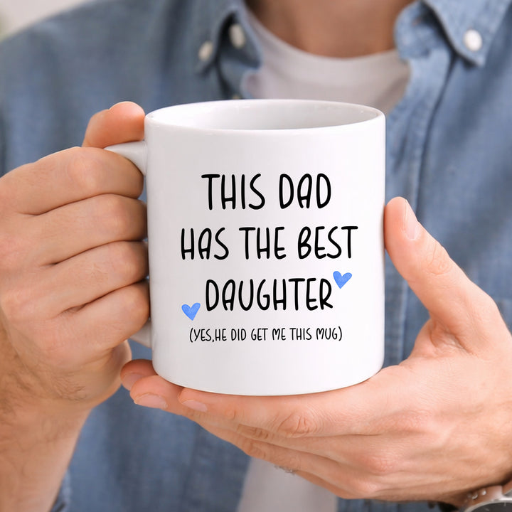 Personalised Dad Best Daughter Mug