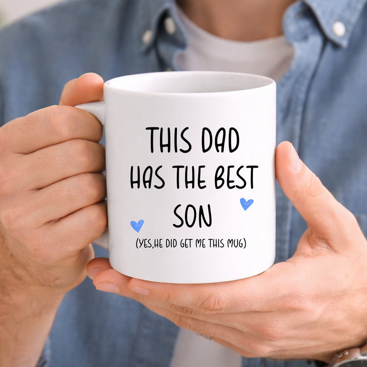 This Dad Has the Best Son Mug