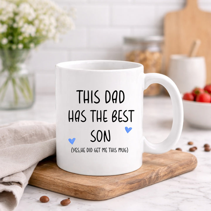 This Dad Has the Best Son Mug