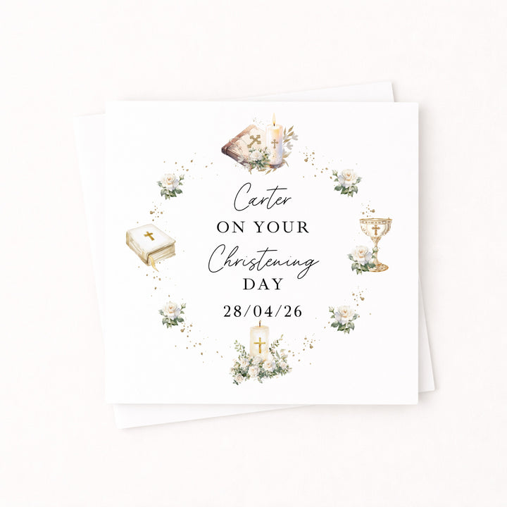 Personalised On Your Christening Day Card
