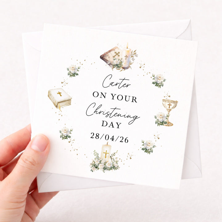 Personalised On Your Christening Day Card