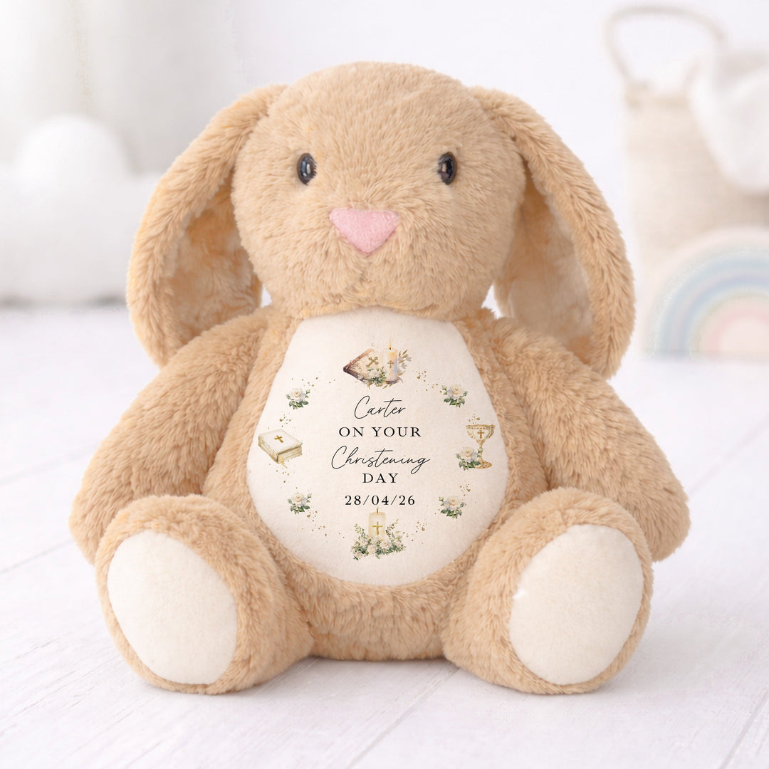Personalised On Your Christening Day Soft Toy