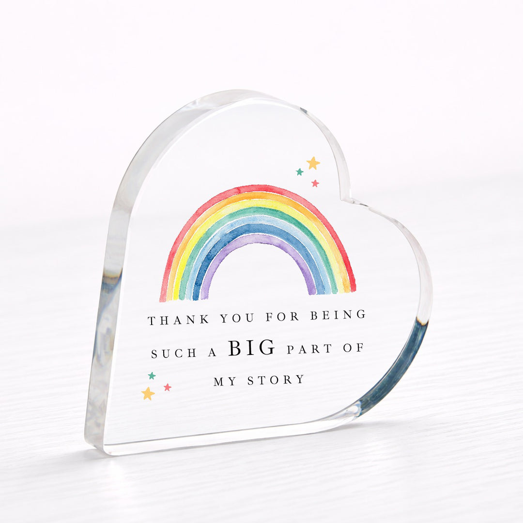 Thank You Rainbow Acrylic Teacher Gift