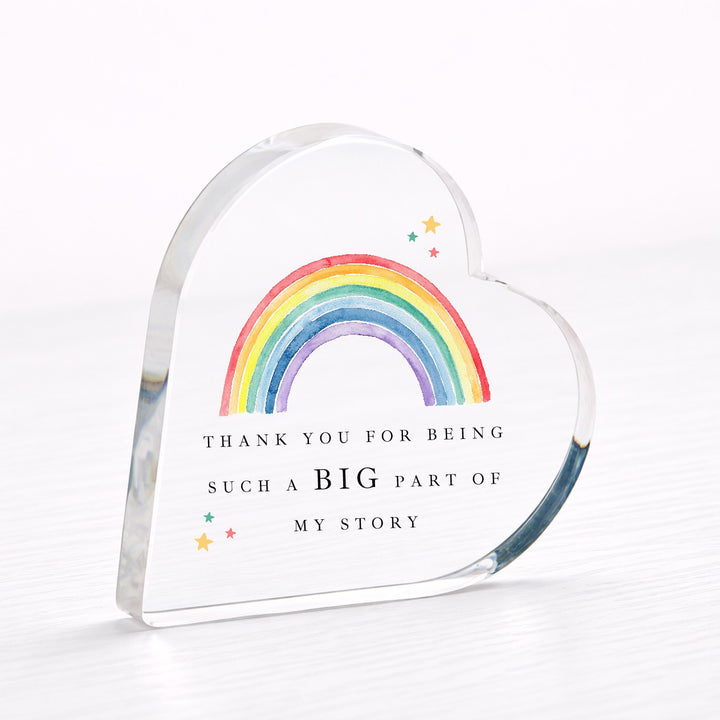 Thank You Rainbow Acrylic Teacher Gift