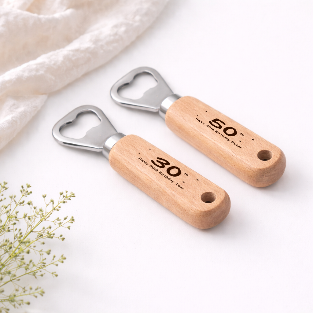 Personalised Engraved 50th Birthday Bottle Opener