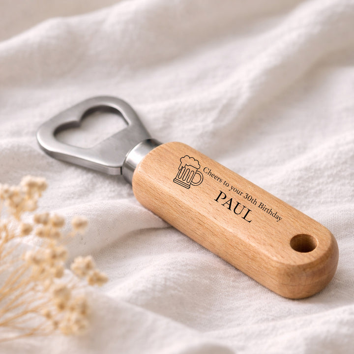 Personalised Engraved 30th Birthday Bottle Opener