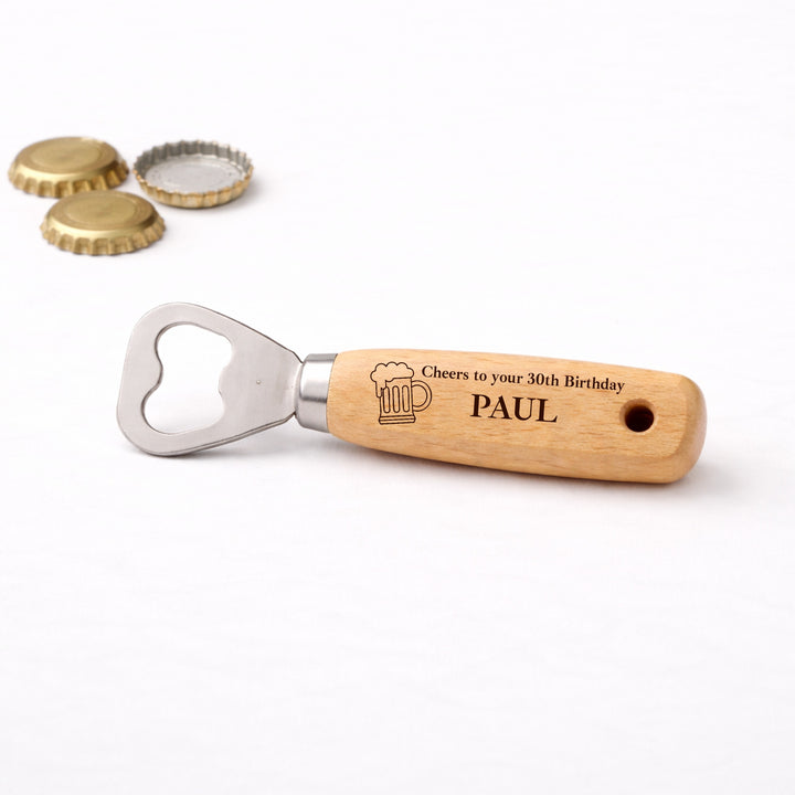 Personalised Engraved 30th Birthday Bottle Opener