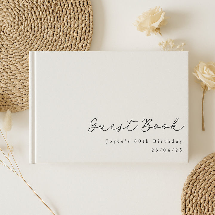 Personalised Script Birthday Guest Book