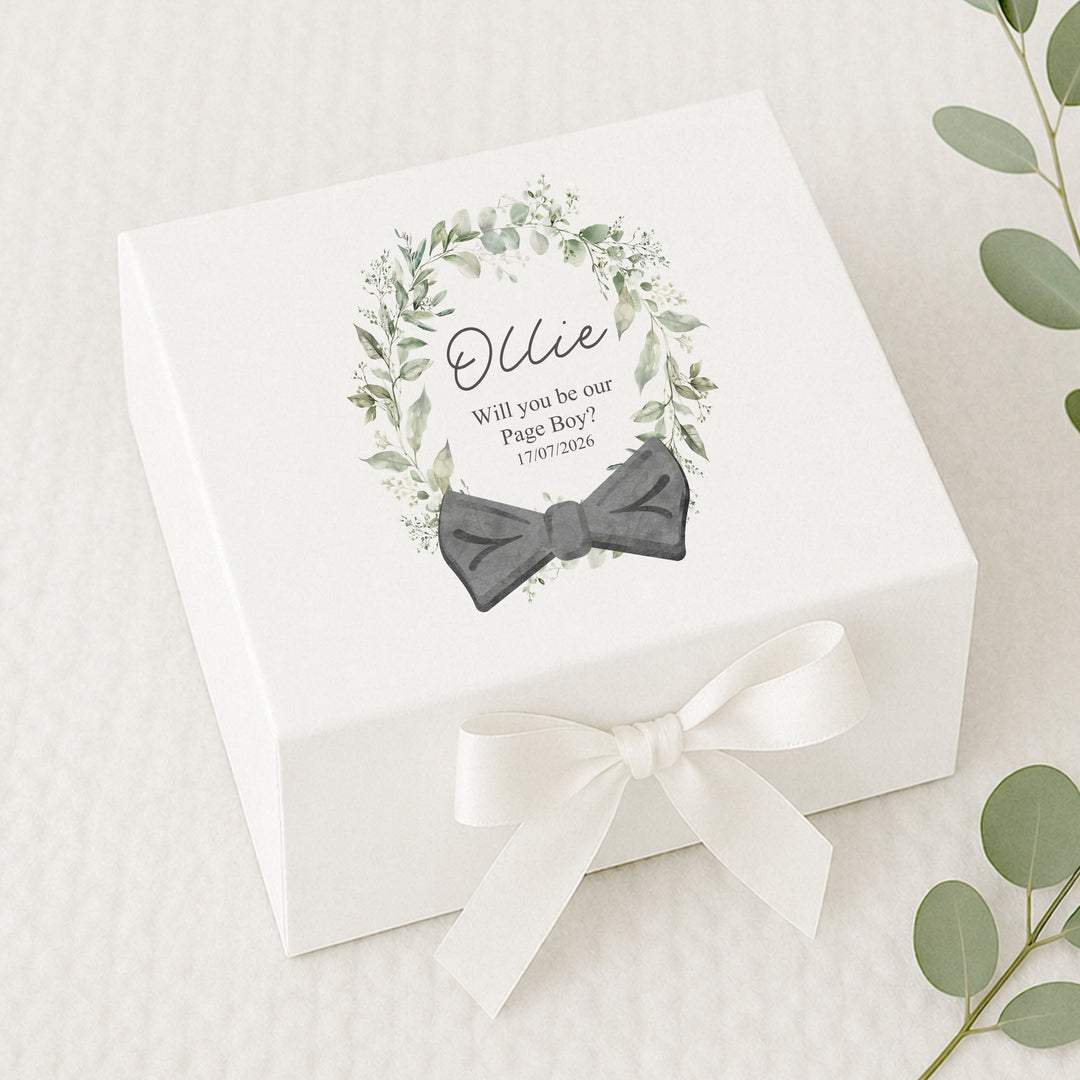 Personalised Will You Be My Page Boy Gift Box