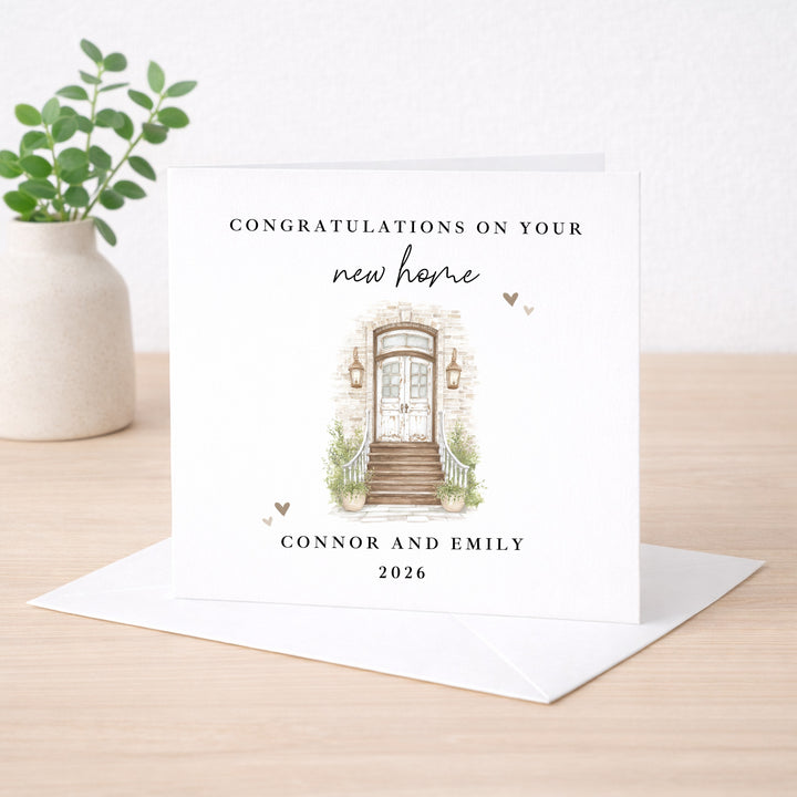 Personalised Front Door Congratulations On Your New Home Card