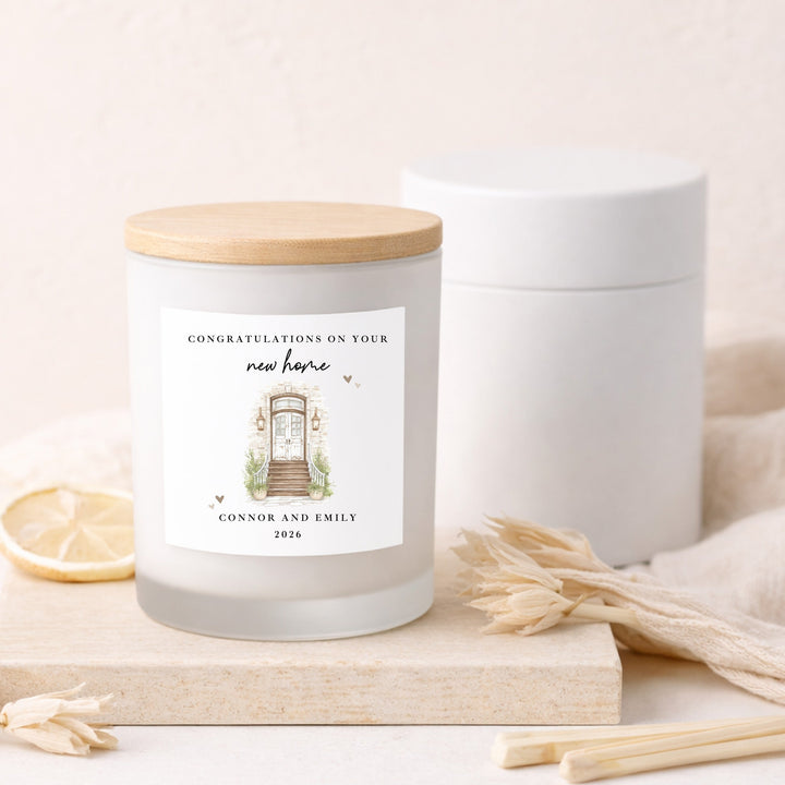 Personalised Front Door New Home Candle