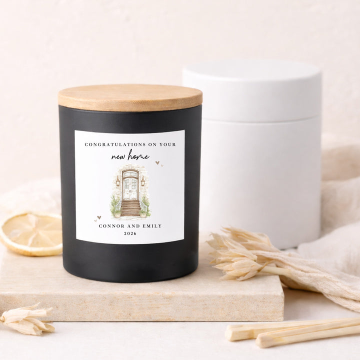 Personalised Front Door New Home Candle