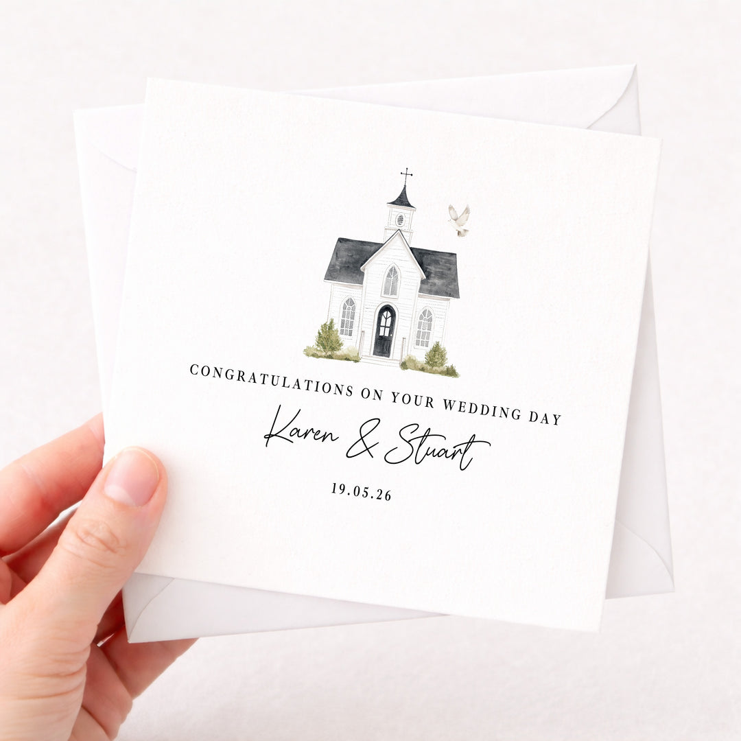 Personalised Congratulations On Your Wedding Day Card