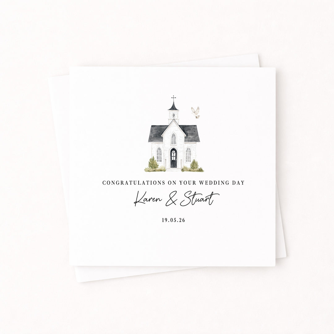 Personalised Congratulations On Your Wedding Day Card