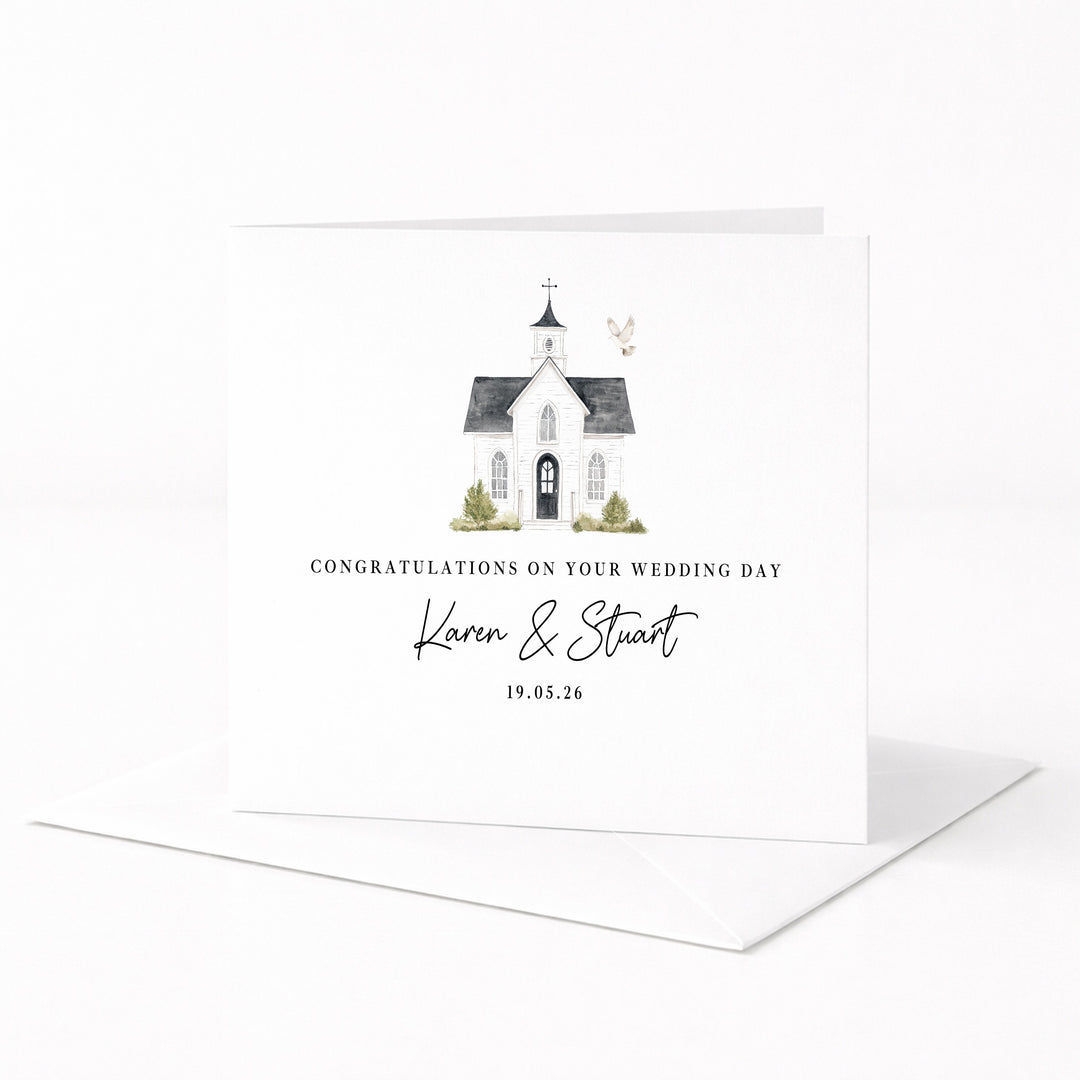 Personalised Congratulations On Your Wedding Day Card