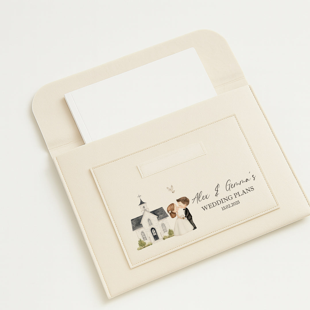 Personalised Our Wedding Plans Notes Folder