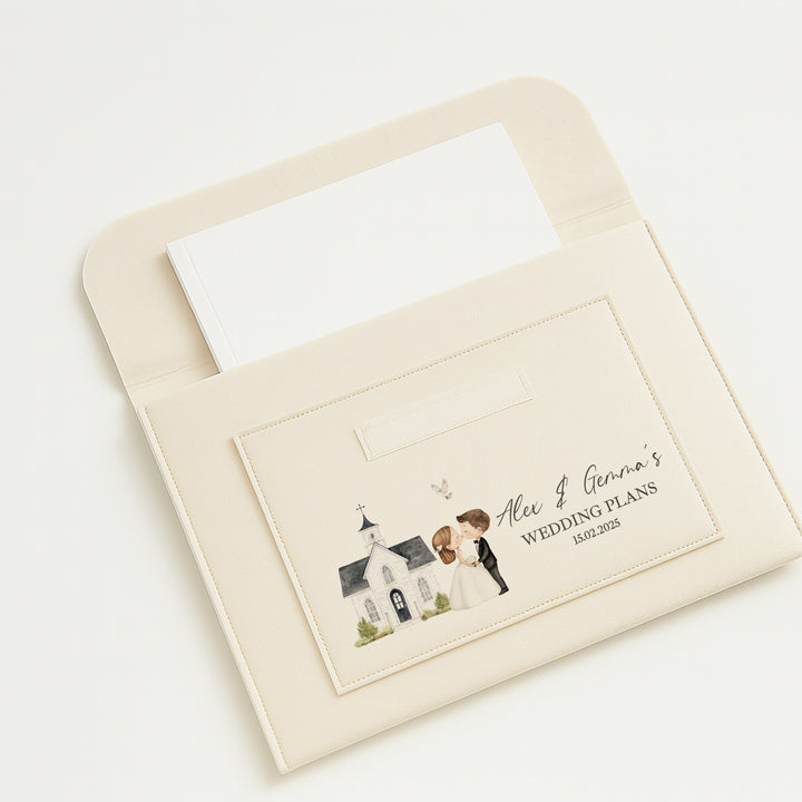 Personalised Our Wedding Plans Notes Folder