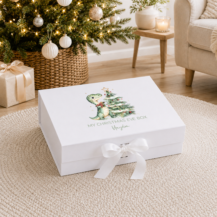 Personalised Dinosaur Christmas Eve Box