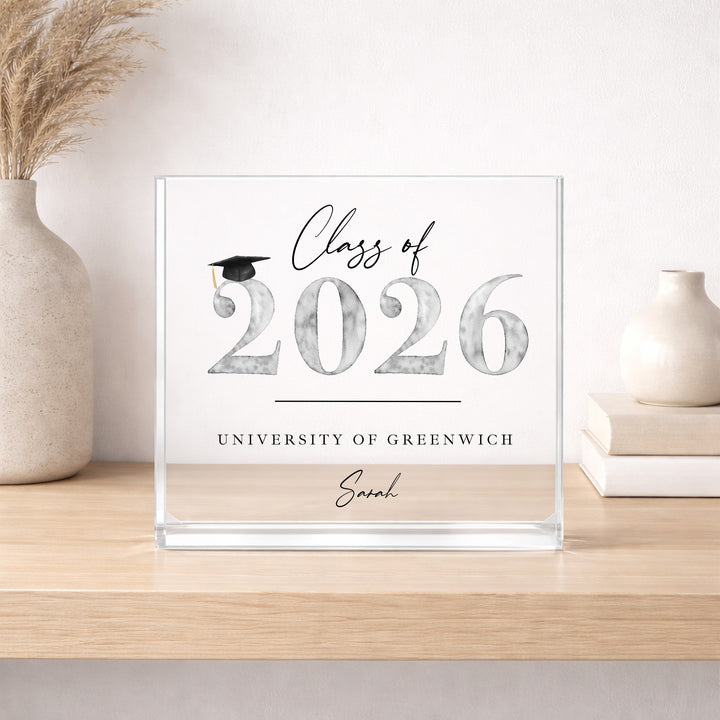 Personalised Class of 2026 Acrylic Block