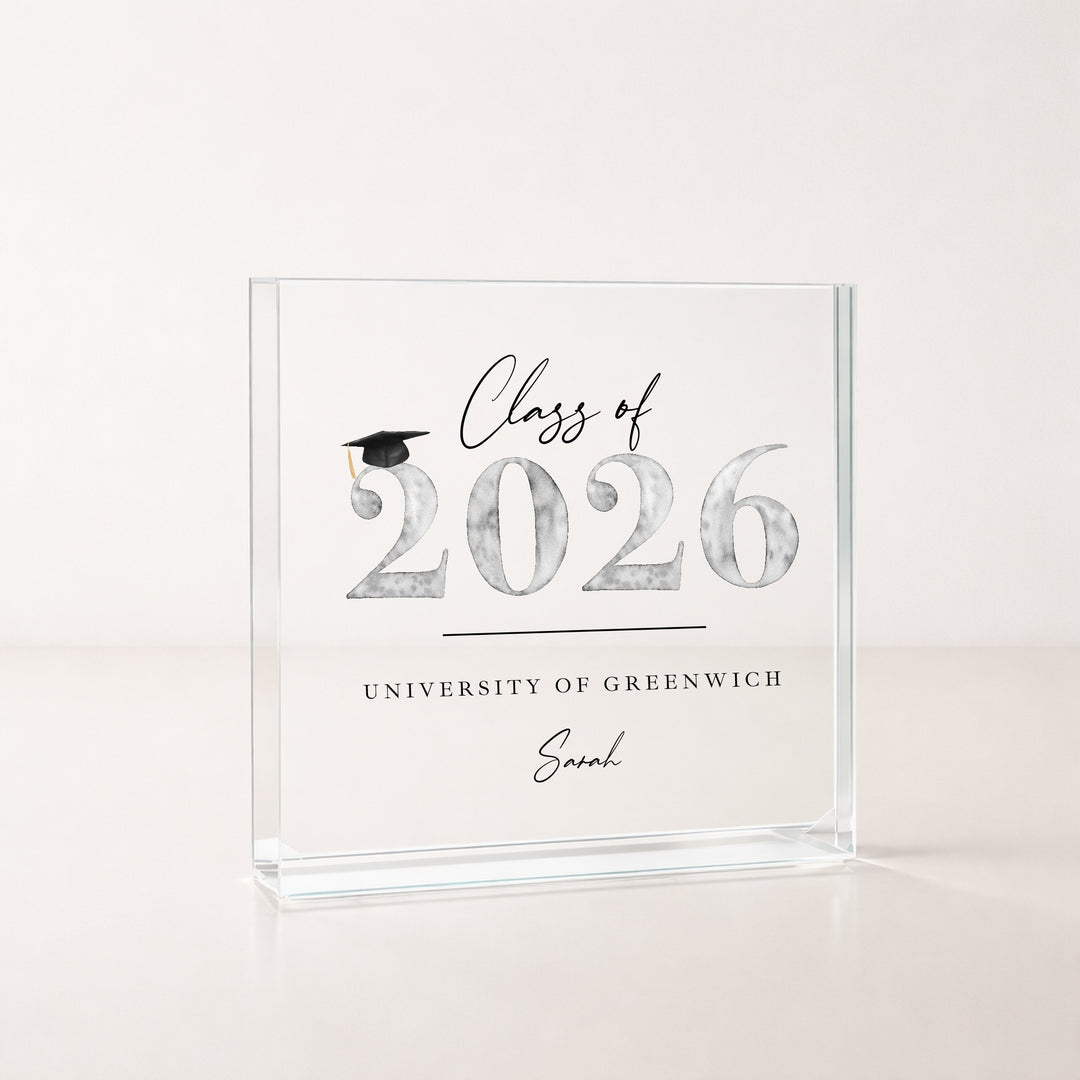 Personalised Class of 2026 Acrylic Block