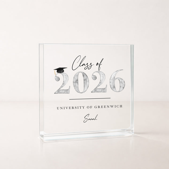 Personalised Class of 2026 Acrylic Block