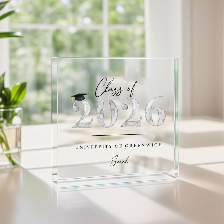 Personalised Class of 2026 Acrylic Block
