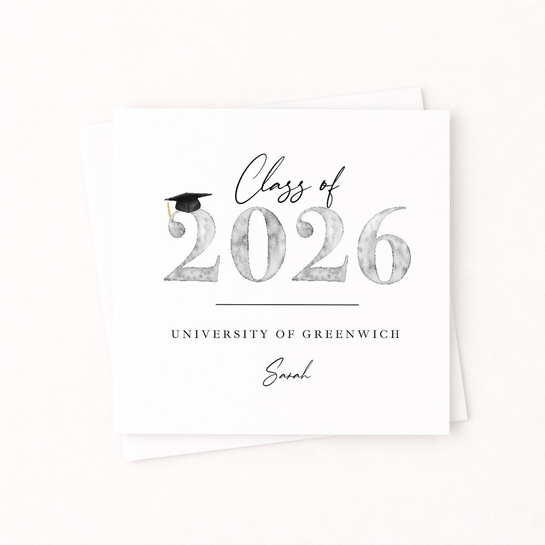 Personalised Class of 2026 Graduation Card