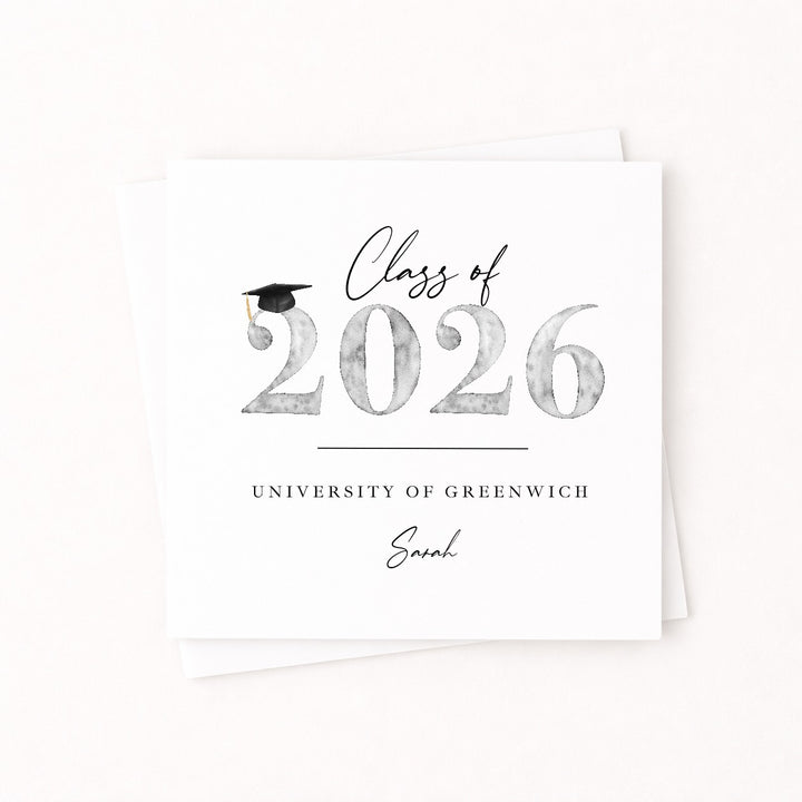 Personalised Class of 2026 Graduation Card