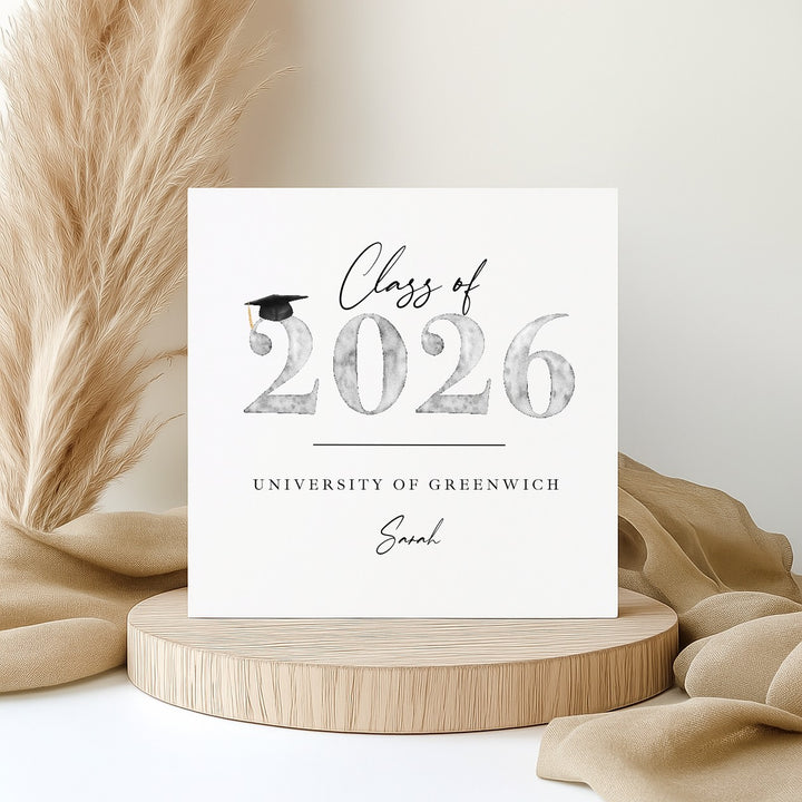 Personalised Class of 2026 Graduation Card