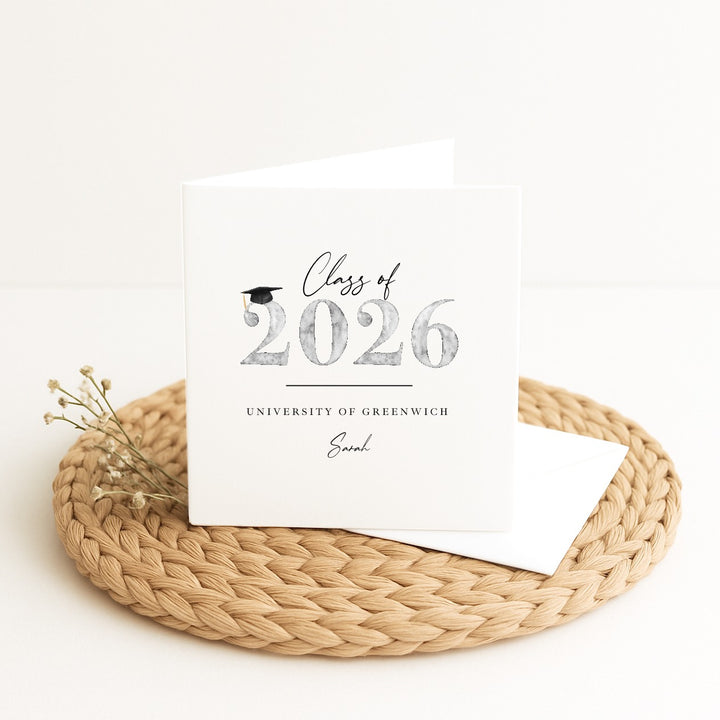 Personalised Class of 2026 Graduation Card