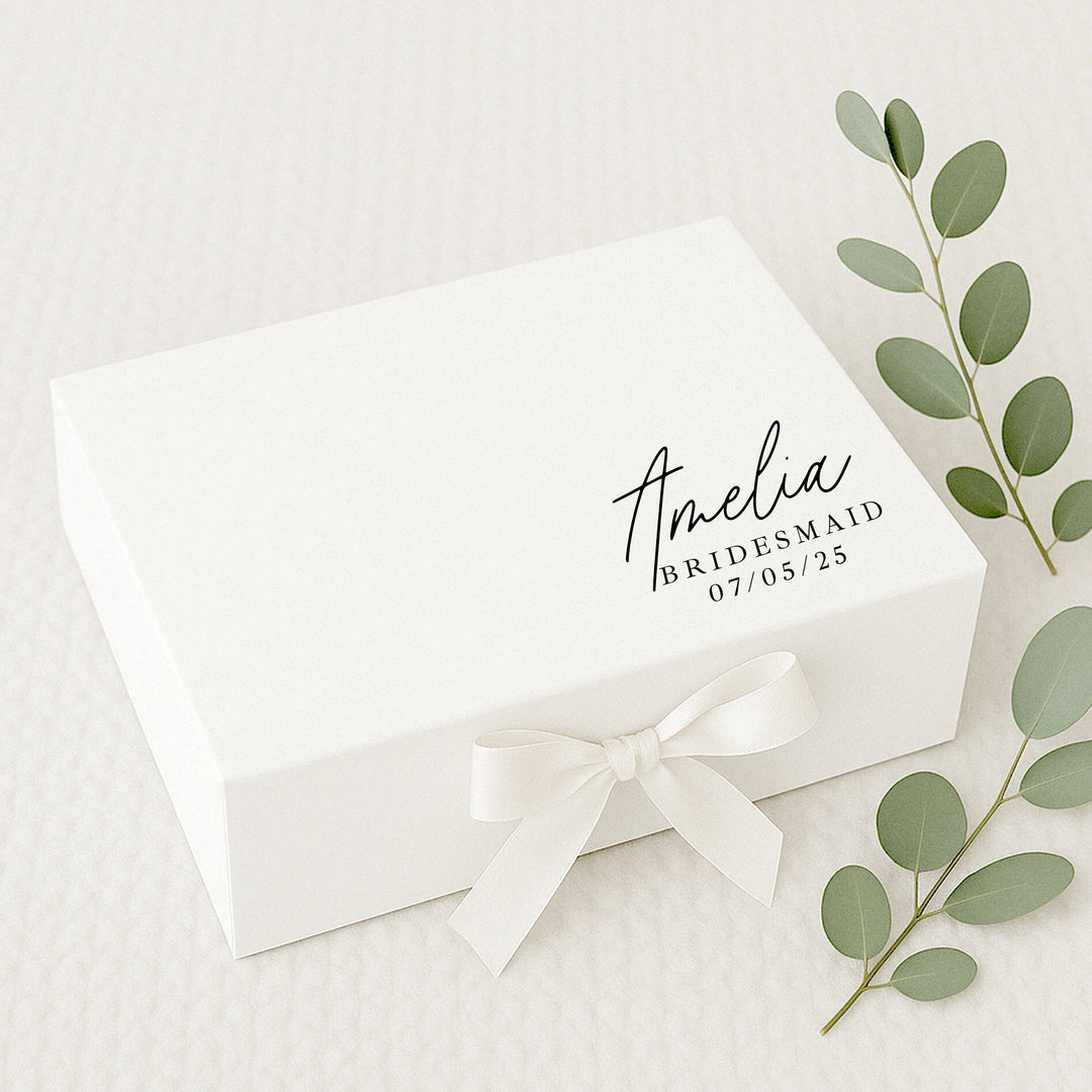 Personalised Date Bridesmaid Gift Box