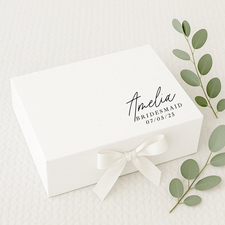 Personalised Date Bridesmaid Gift Box