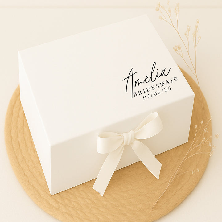 Personalised Date Bridesmaid Gift Box