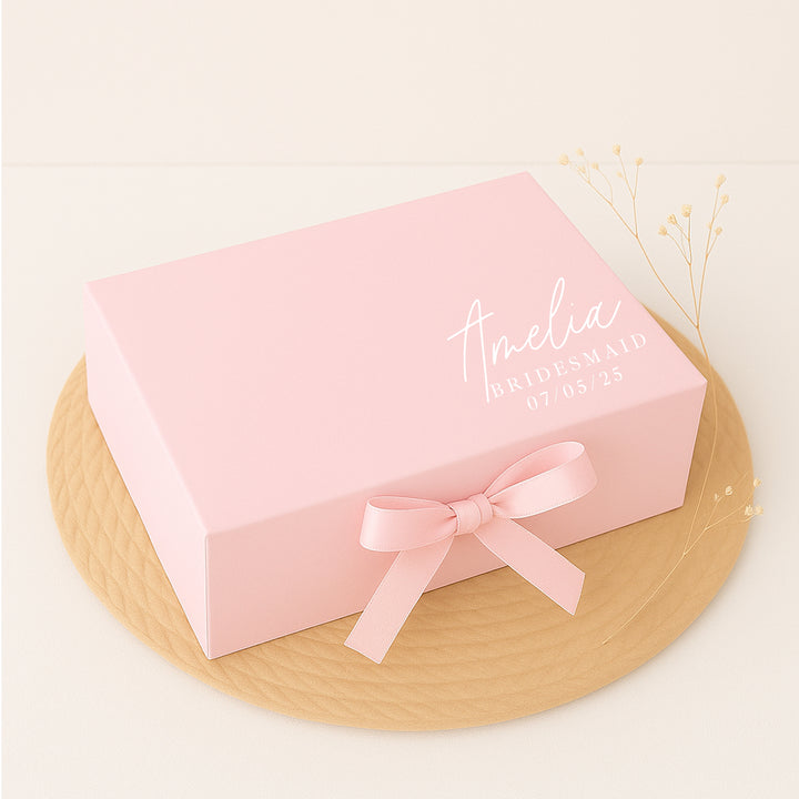 Personalised Date Bridesmaid Gift Box