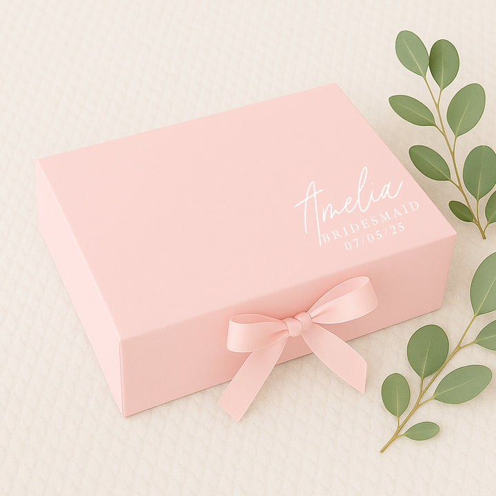 Personalised Date Bridesmaid Gift Box
