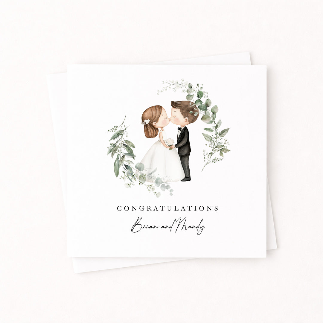 Personalised Congratulations Wedding Day Card