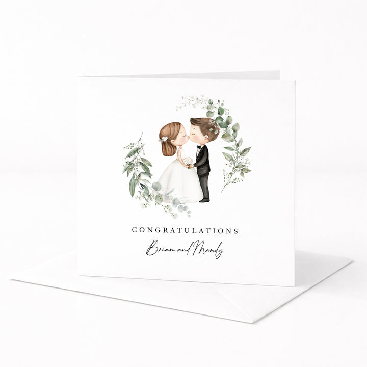 Personalised Congratulations Wedding Day Card