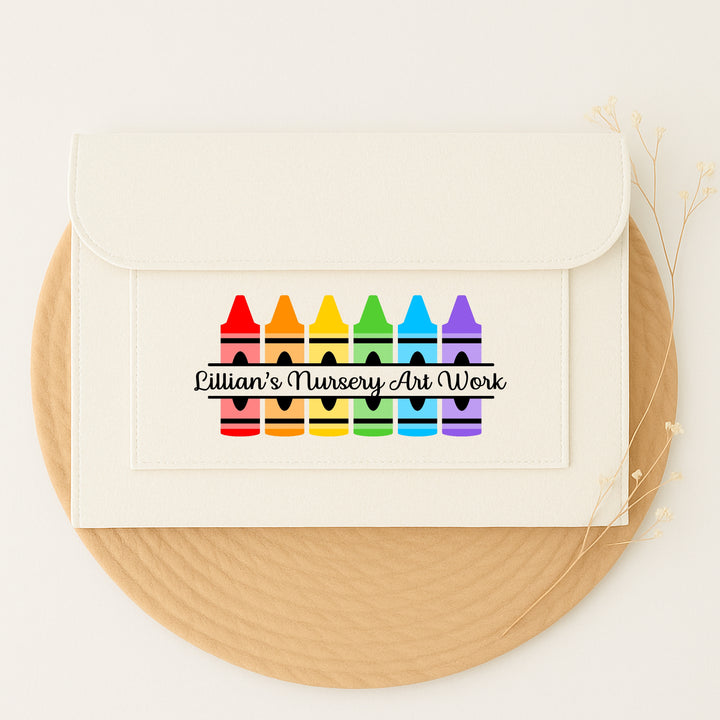 Personalised Nursery Art Work Folder