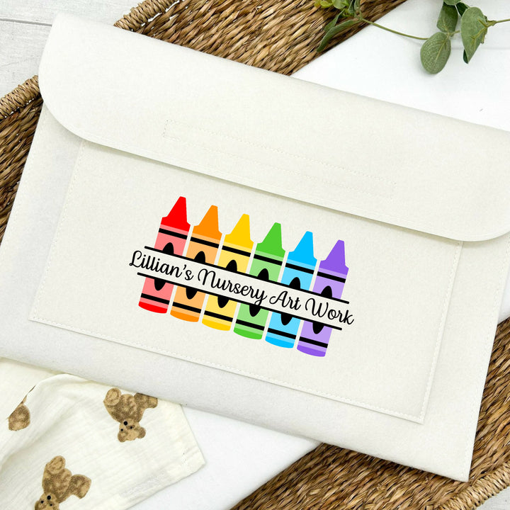 Personalised Nursery Art Work Folder