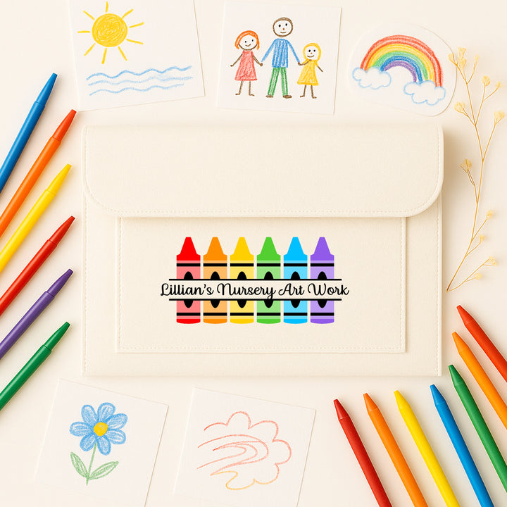 Personalised Nursery Art Work Folder
