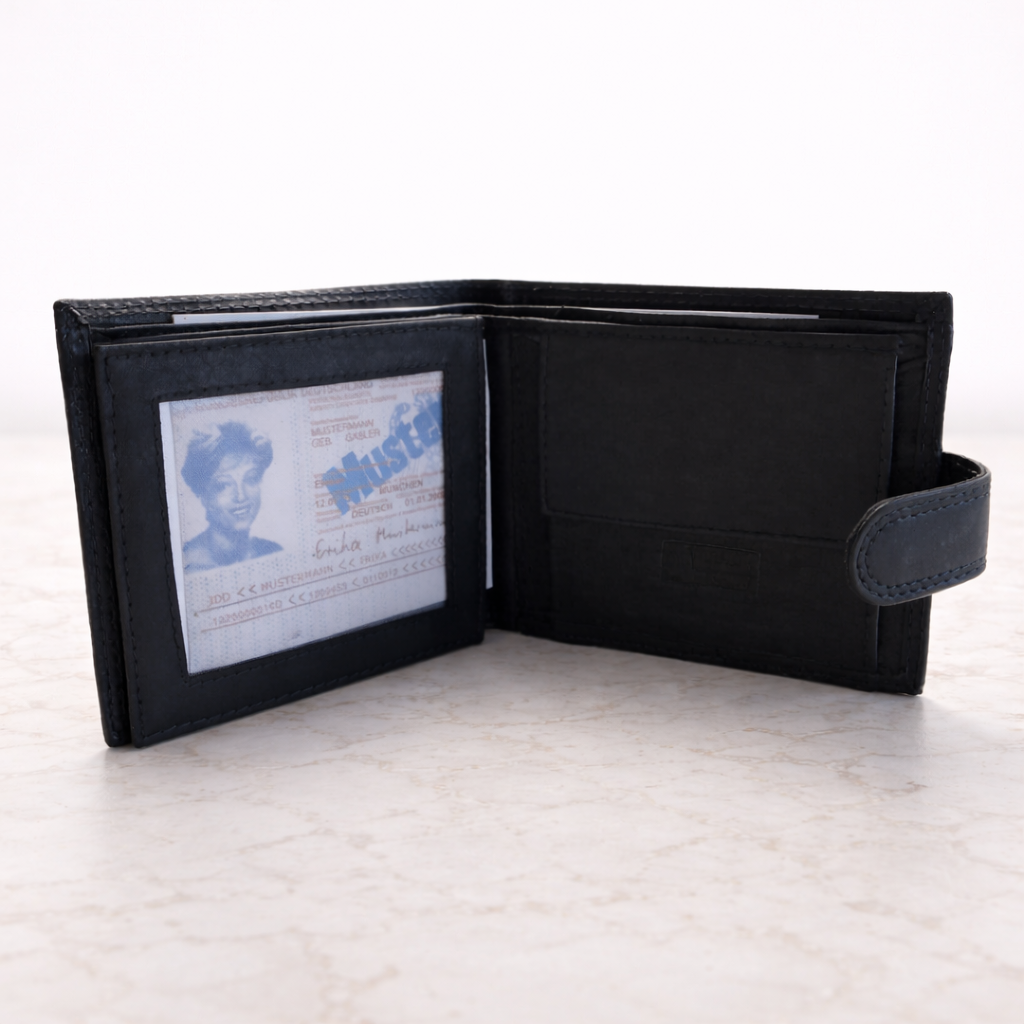 Engraved Best Dad Leather Wallet