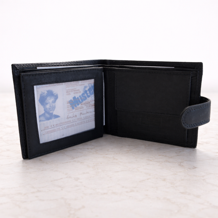 Engraved Best Dad Leather Wallet