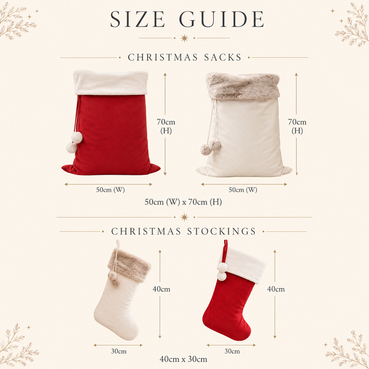 Personalised Merry Christmas Teddy Tree Fur Trim Christmas Santa Sack