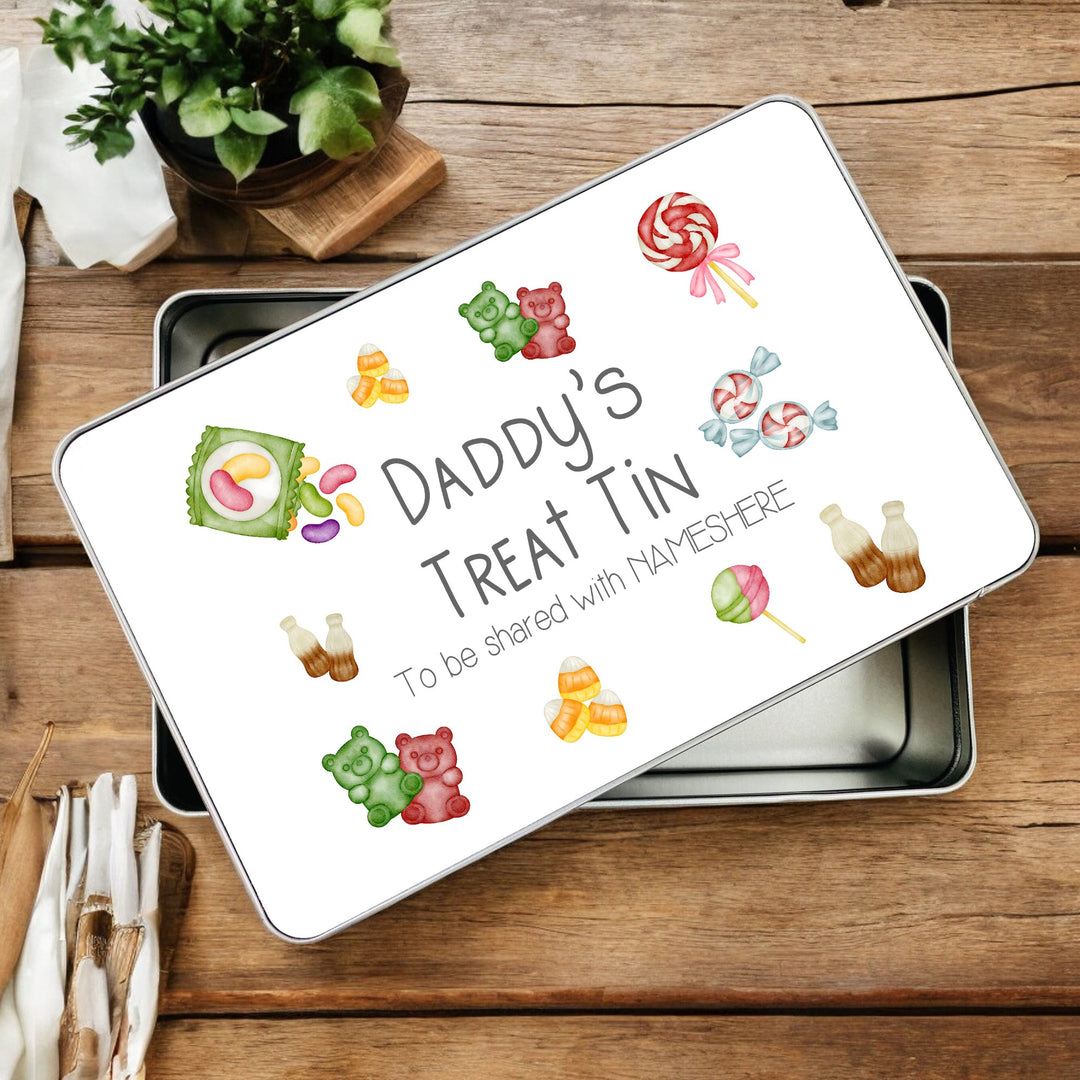Personalised Daddy’s Sweets Treat Tin
