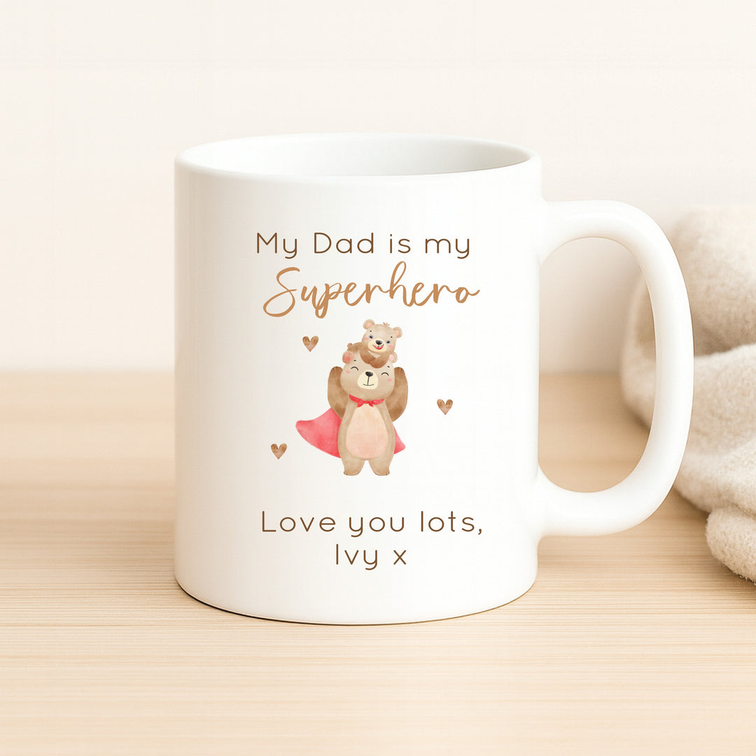 Personalised Dad Superhero Mug