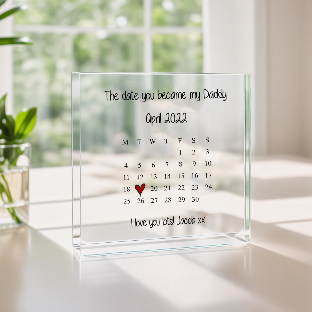 Personalised Date You Became My Mummy Plaque