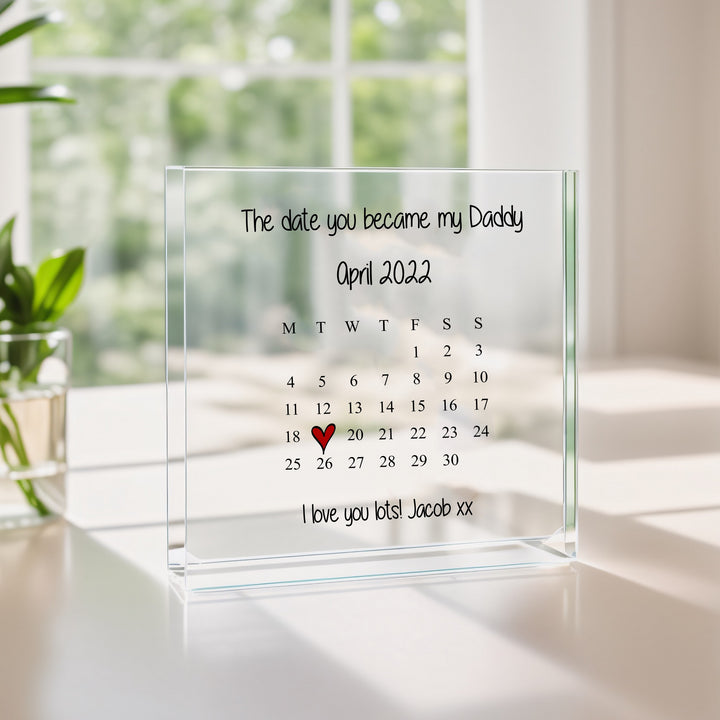 Personalised Date You Became My Mummy Plaque