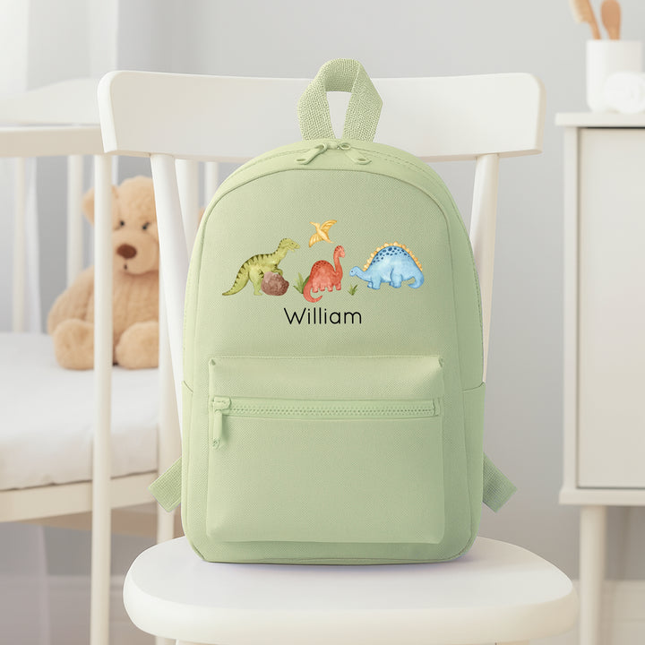 Personalised Dinosaur Toddler Backpack