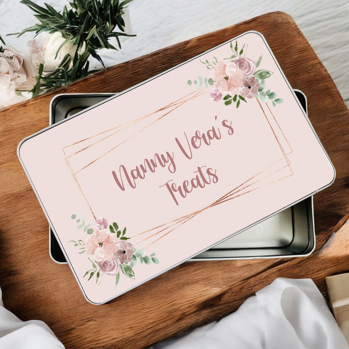 Personalised Dusky Pink Floral Nanny&