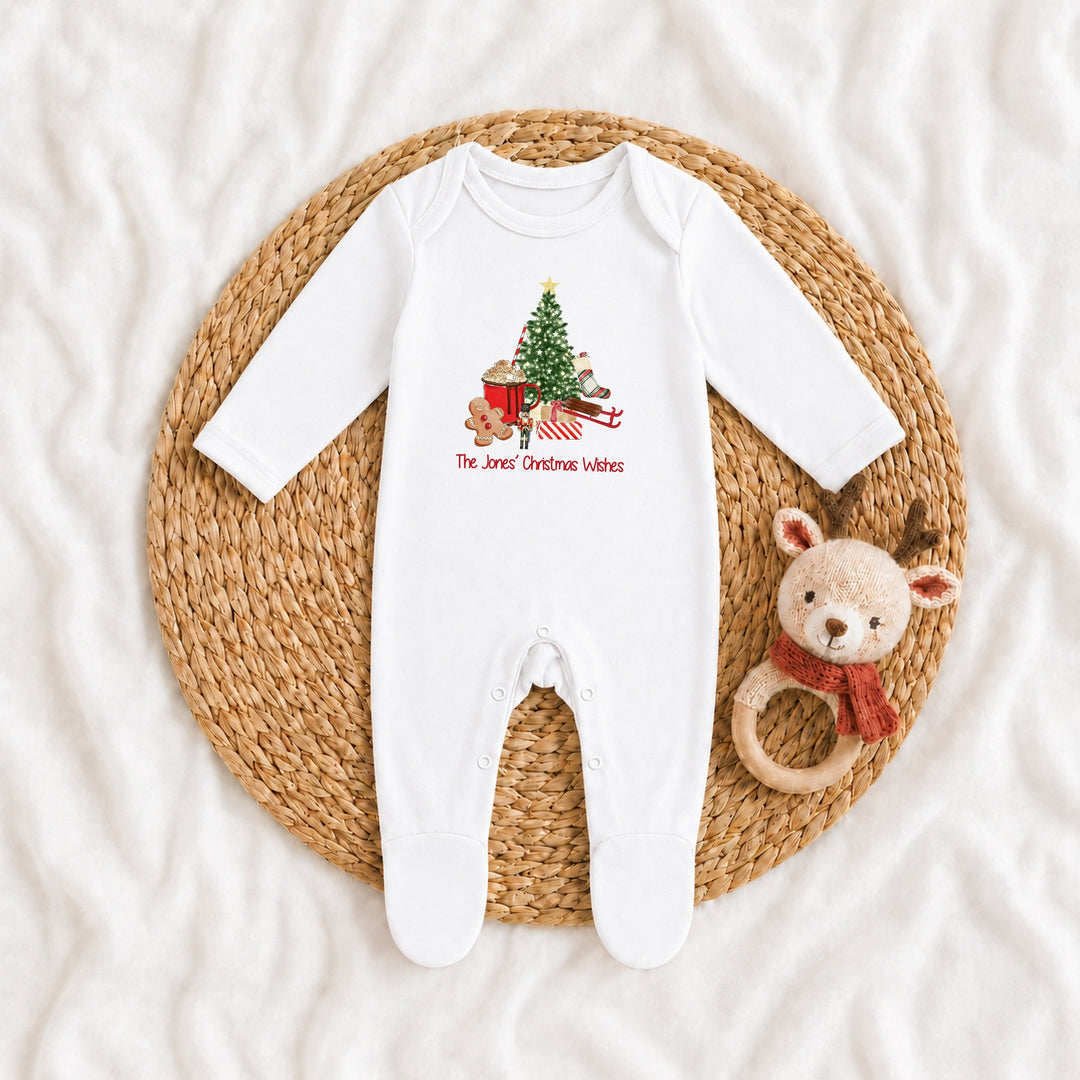 Personalised Family Matching Christmas Tree Tartan Pyjamas